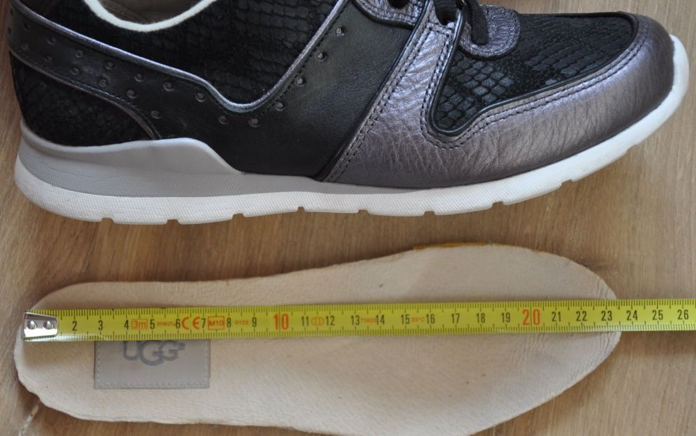 UGG R.37 sneakersy, skórzane półbuty sportowe- świetne
