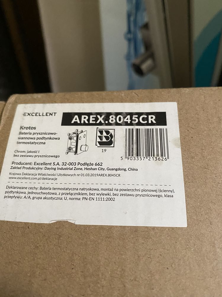 AREX.8045CR bateria prysznicowo-wannowa podtynkowa 2 funkcyjna