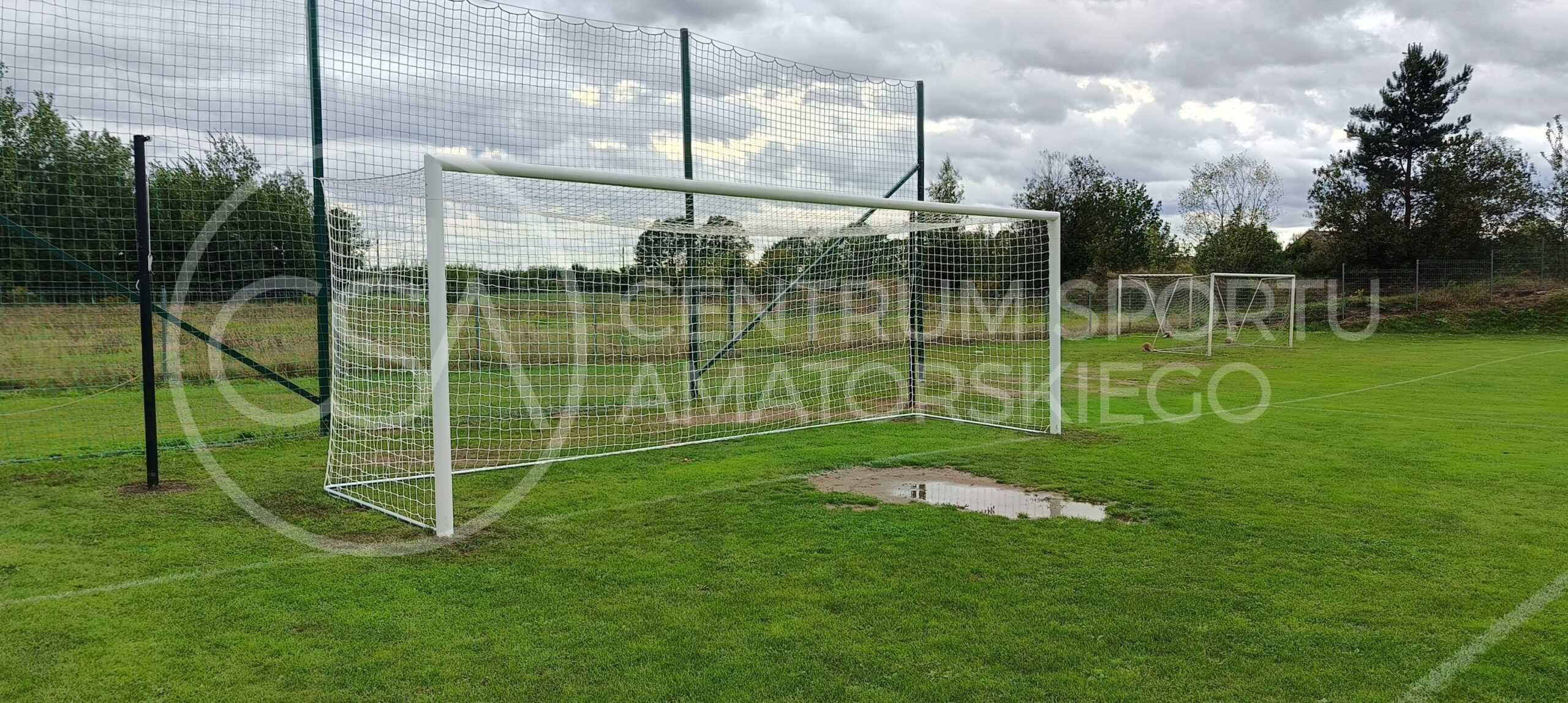 Bramka do piłki nożnej aluminiowa 7,32x2,44 TULEJOWANA TYP1
