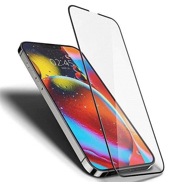 Szkło hartowane Spigen Glass Fc na iPhone 13 Pro Max / 14 Plus - czarn