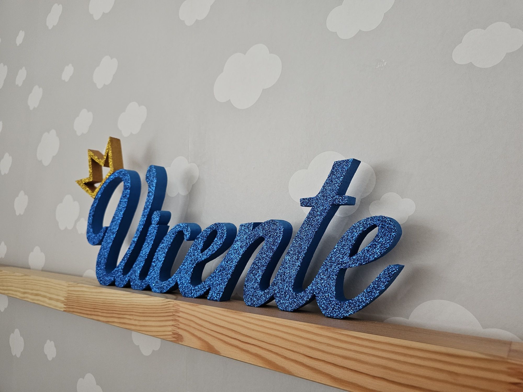 Placa decorativa com nome - Vicente