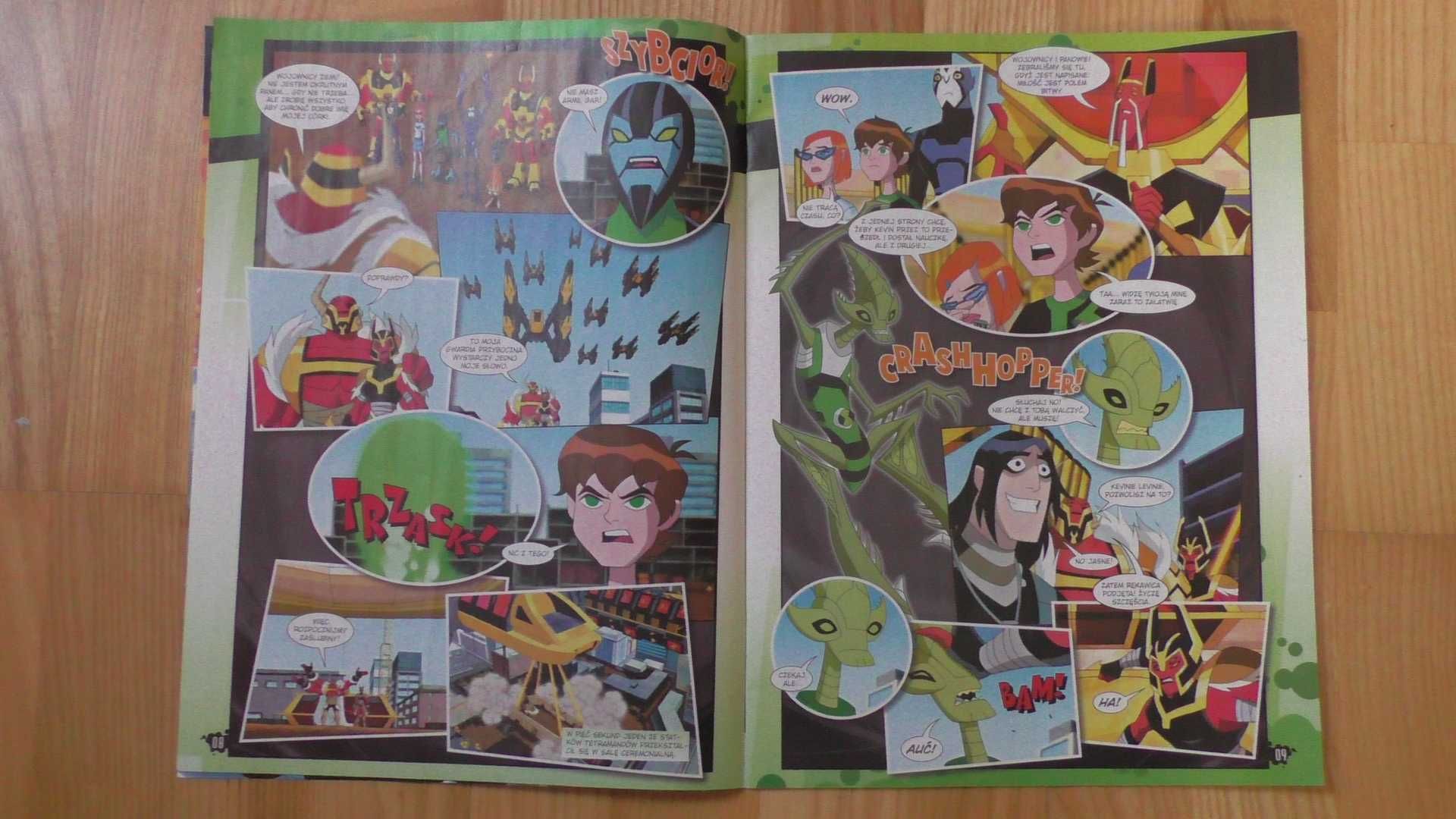 Ben 10 magazyn 2 szt + plan lekcji + naklejki