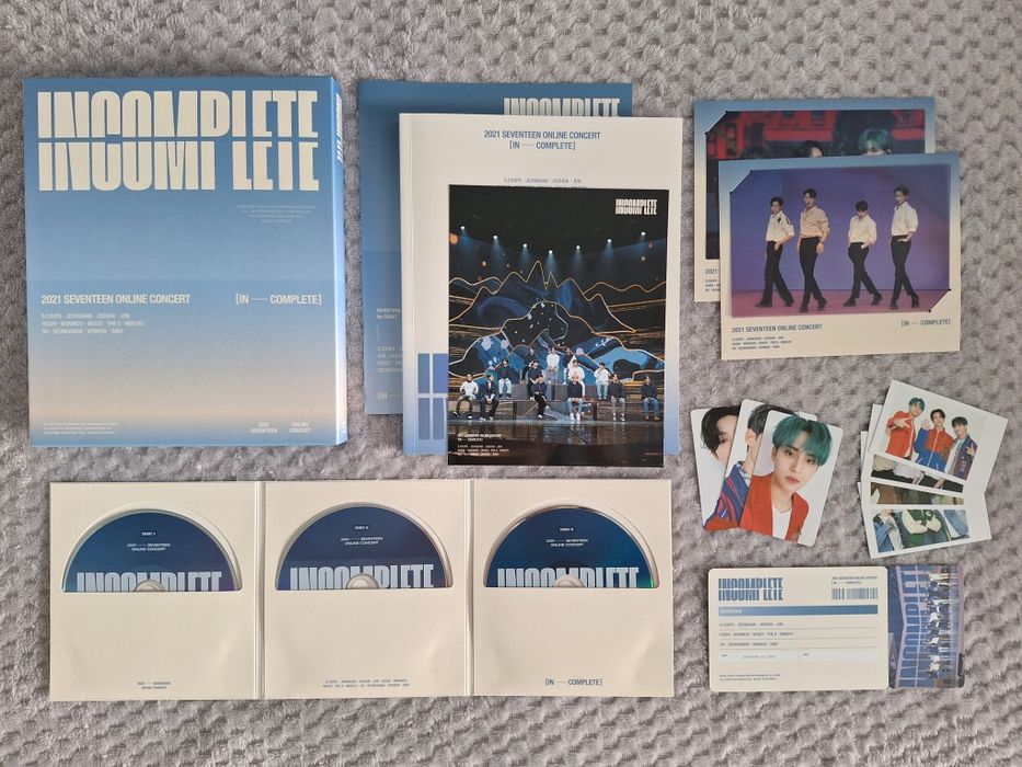 2021 SEVENTEEN online concert IN-COMPLETE DVD (X3)