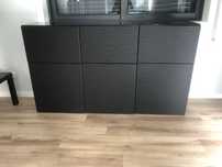 Aparador -Movel IKEA sala ou escritorio com tampo em vidro.