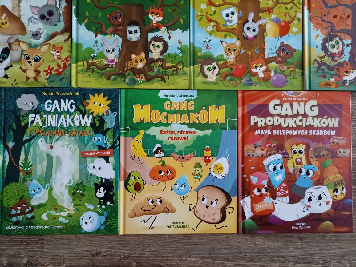 Zestaw książek z różnych serii gangów z Biedronki. Swojaków, Fajniaków
