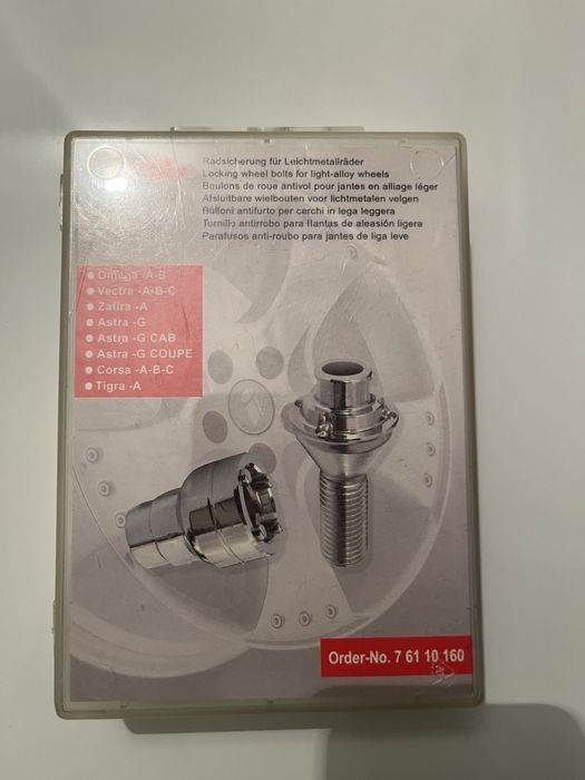 Parafusos/porcas Anti-roubo jantes Opel