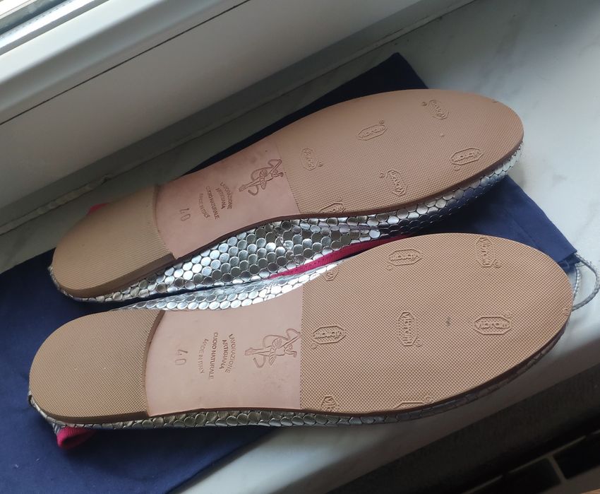 Балетки кожа р.40, Италия. Lavorazione..