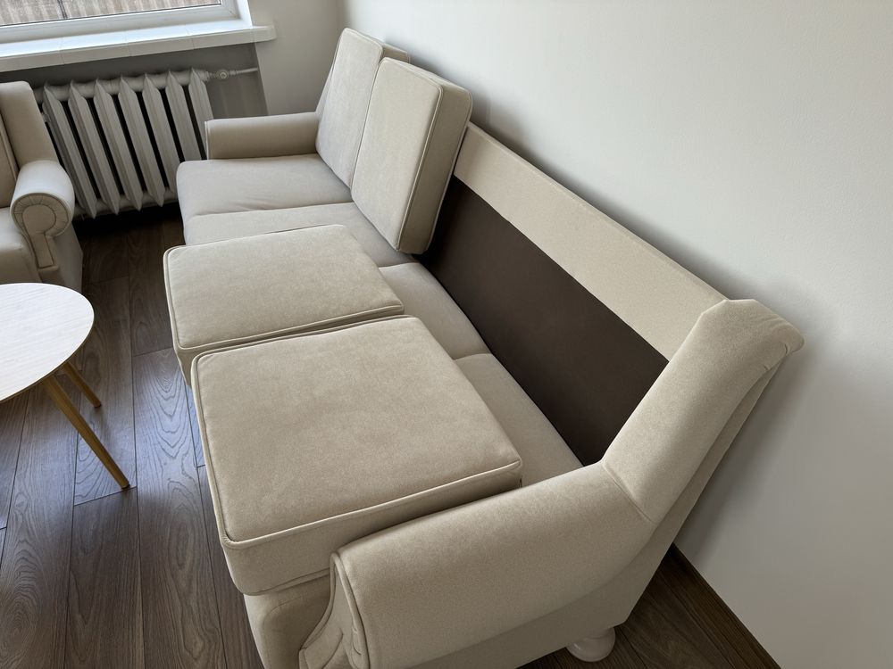 Sofa i 2 fotele (Komplet wypoczynkowy - kanapa, wypoczynek)