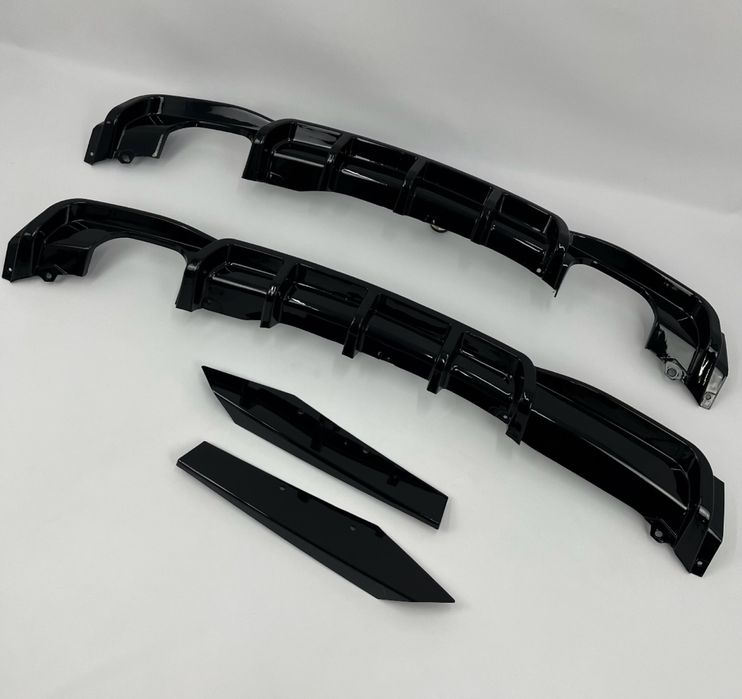 Дифузор Губа заднього бампера BMW F30 під одну та дві вихлопні труби