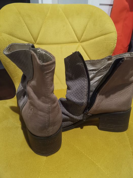 Sztyblety FLY London skóra 39 25cm kozaki półbuty