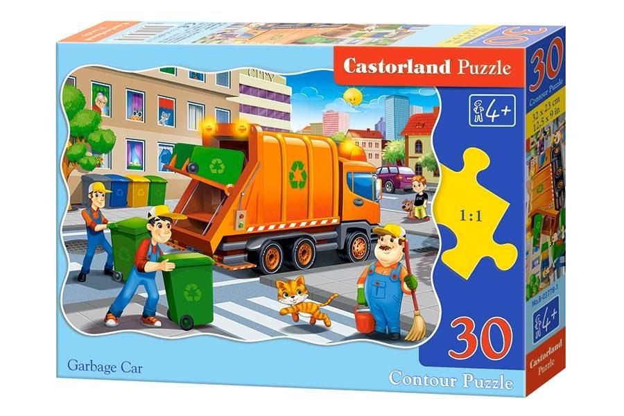 Puzzle dla dzieci bajkowe bajki  30 el. Garbage Car