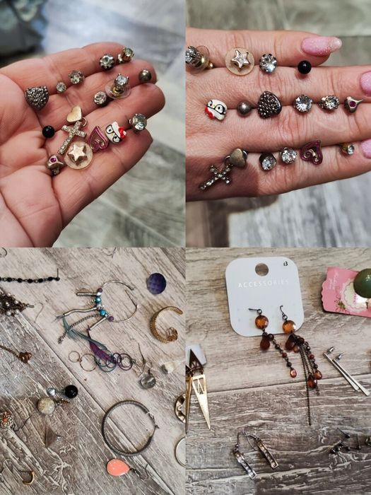 Всі разом сережки нові і б.у