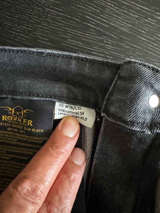 Rokker Motocyklowe jeansy czarne NOWE 36/32