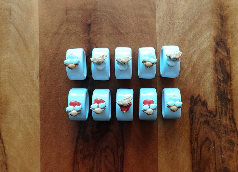 Nowe świąteczne obrączki pierścienie do serwetek