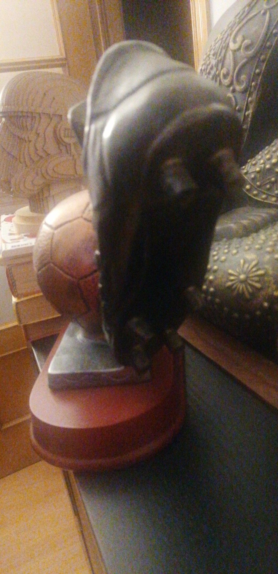 Troféu de Futebol-Bota e bola maciço