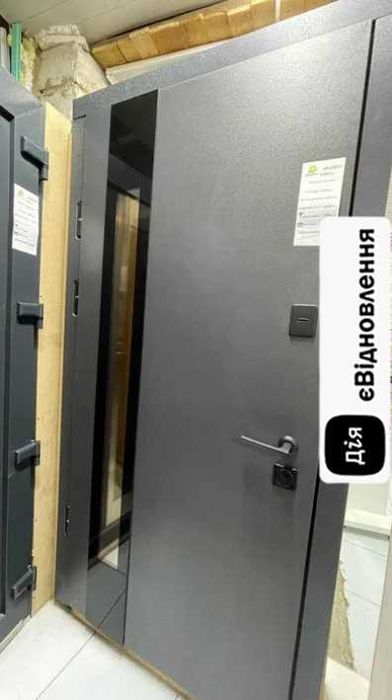 Двері в дім Пруф сірий : в наявності