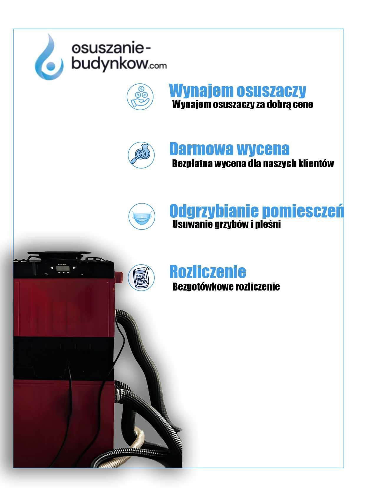 BEZGOTÓWKOWE Osuszanie budynków
