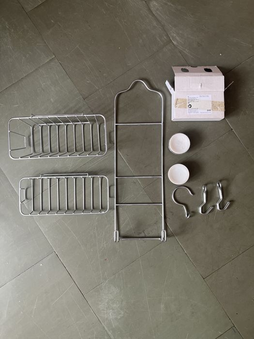 Wieszak prysznicowy IKEA Krokfjorden 2 poziomy + przyssawki