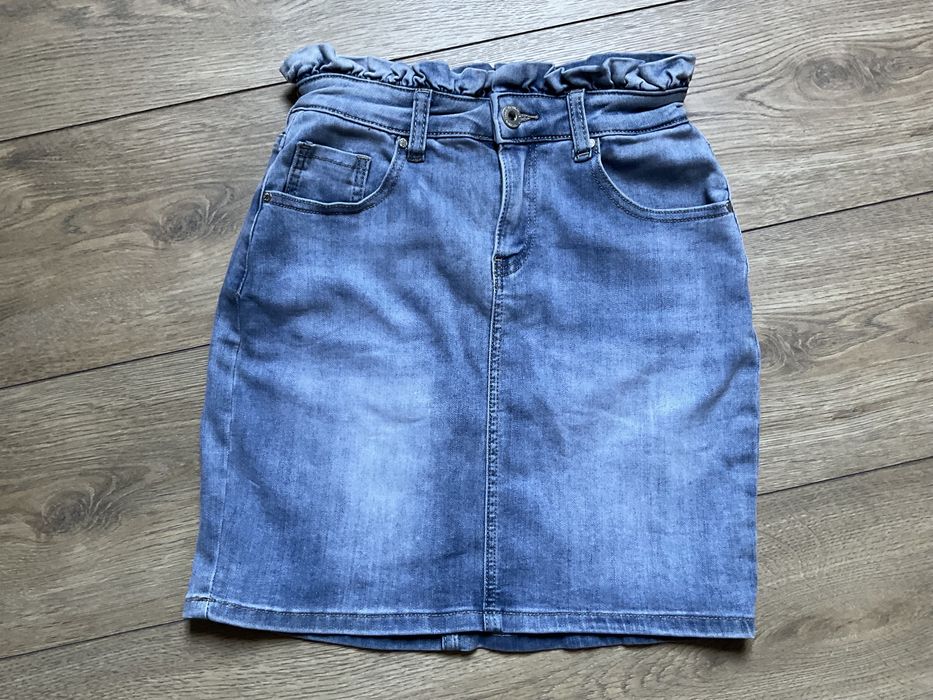 Zestaw Ubrań Kombinezon Zara Body Wiązane Spódniczka Jeansowa s