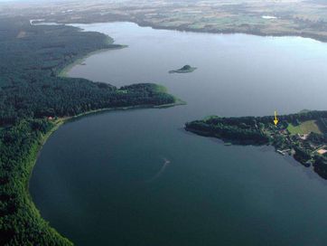 Domek letniskowy nad jeziorem, Mazury