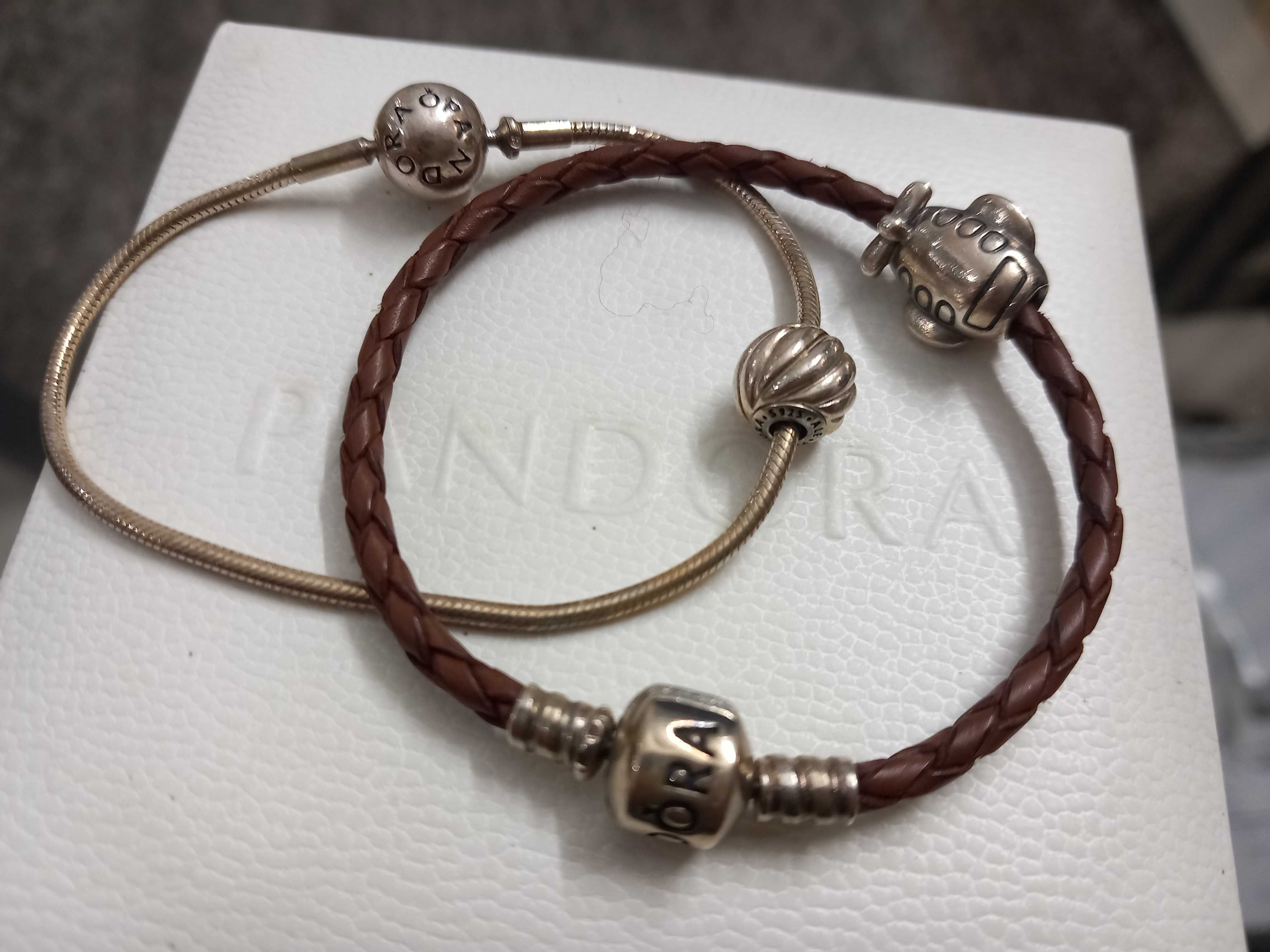 2 pulseiras PANDORA originais + 2 contas originais -5€  até 05/02