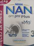 Mleko nan optipro plus hmo 3 modyfikowane 2*1.2kg razem 2.4kg