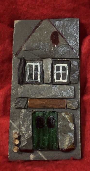 Imans de frigorifico em xisto artesanato