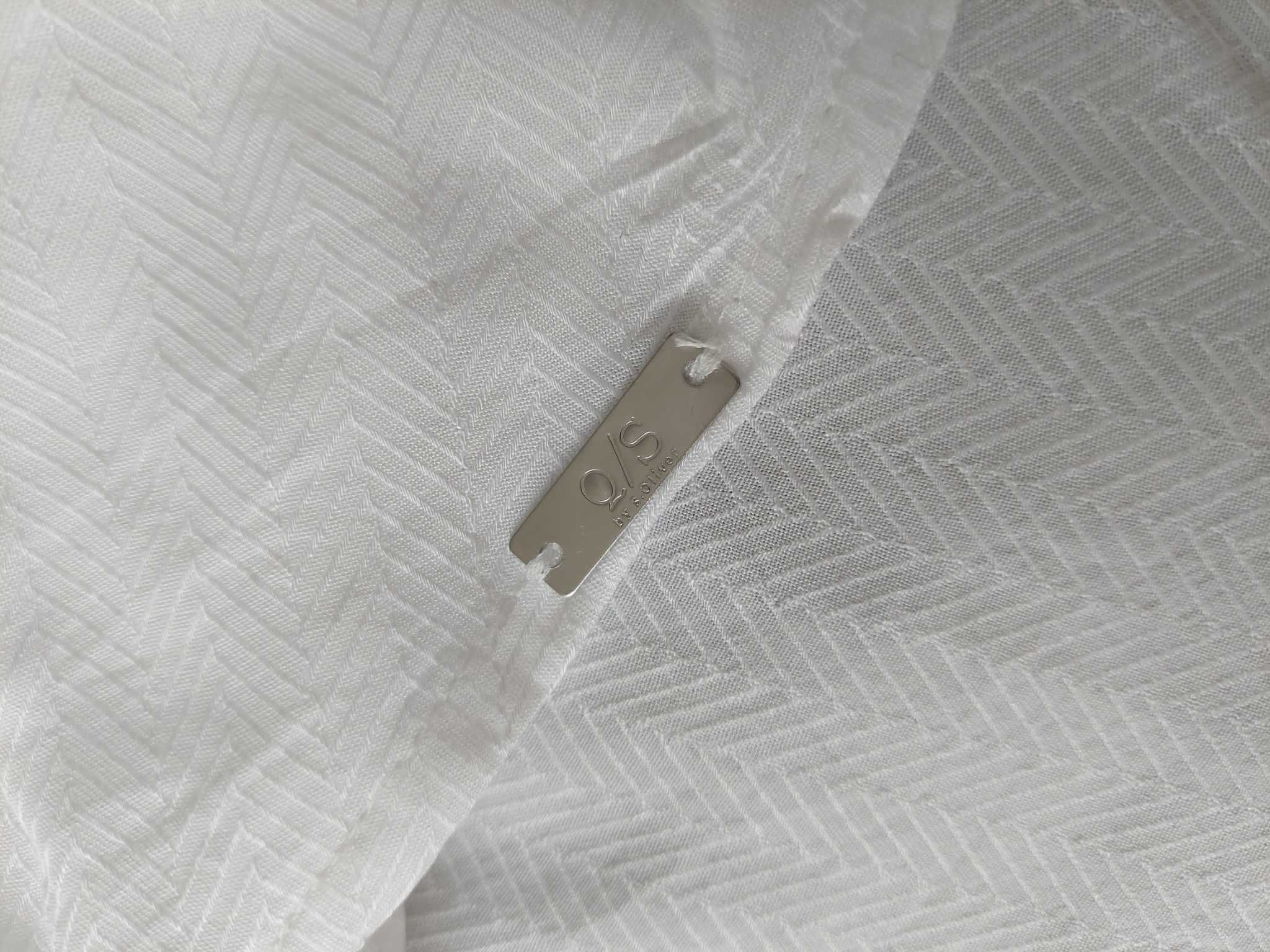 Biała elegancka bluzka rękaw 3/4 rozmiar M S.Oliver
