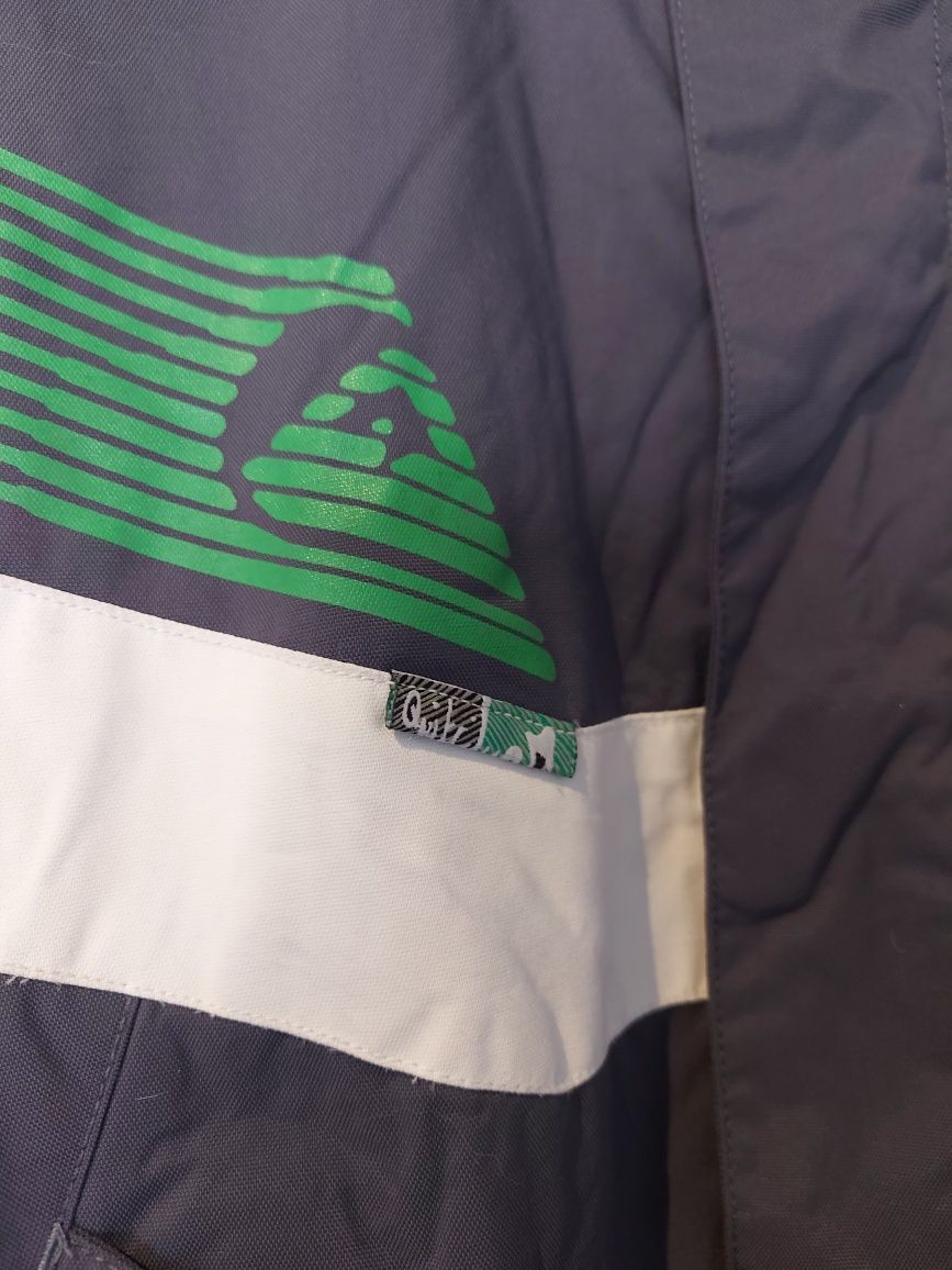 Blusão da Quiksilver - 12 Anos Cinzento Metalizado.