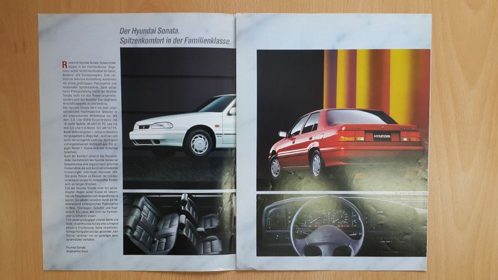 Prospekt Hyundai Sonata. Język niemiecki.