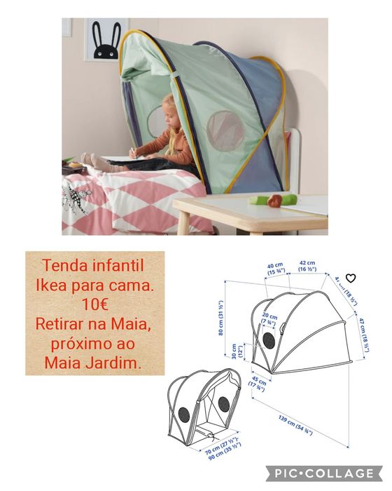 Tenda infantil Ikea - Retirar na Maia próximo ao Maia Jardim.