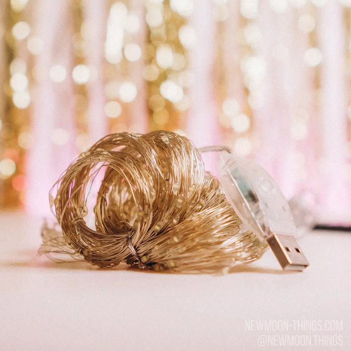 Гирлянда штора 3х3 м на USB. Гірлянда мульті,  синя, тепло жовта