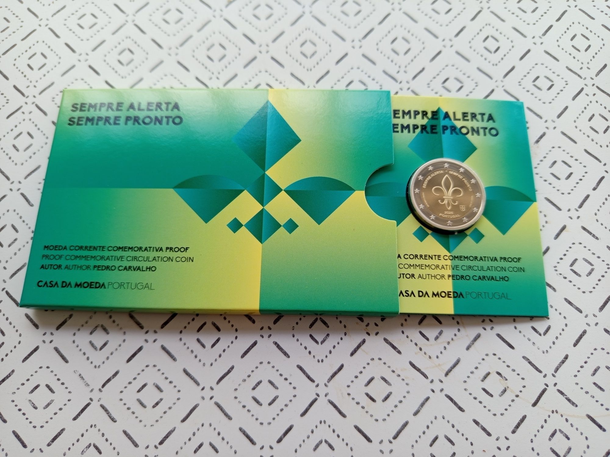 Conjunto de moedas comemorativas 2€ e 5€
