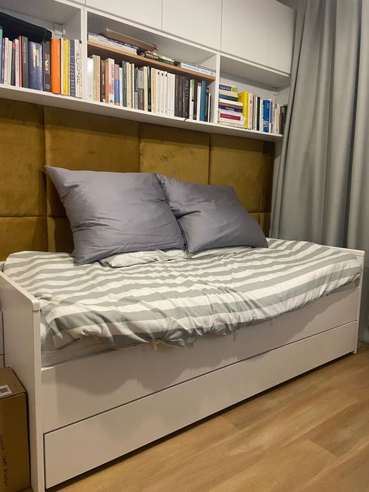 Nowe łóżko z podnoszonym stelażem i szufladą Vox Young Users