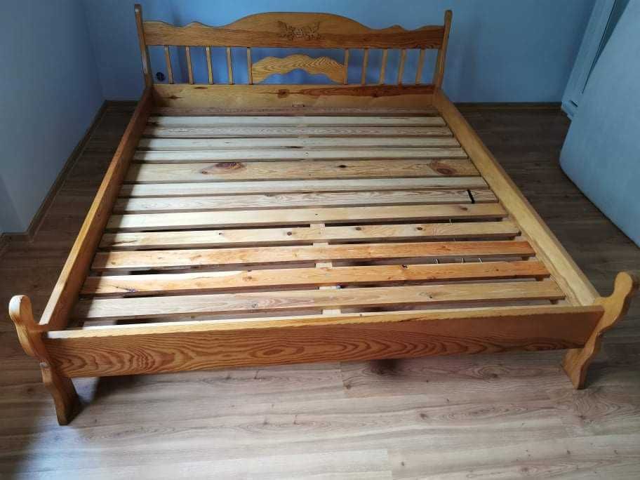 Łóżko sosnowe z litego drewna (nie ikea)