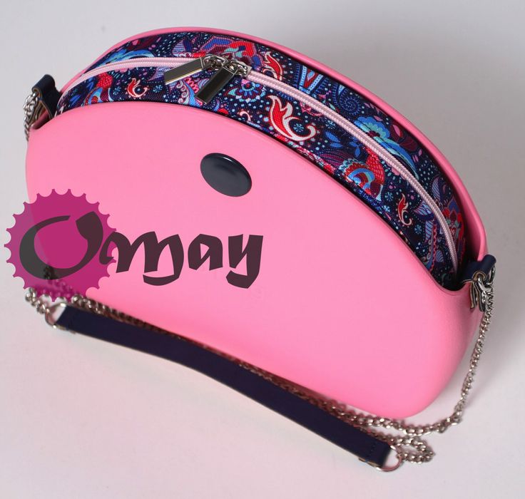 organizer OBAG MOON LIGHT granatowy orient pudrowy róż 2kieszenie OMAY