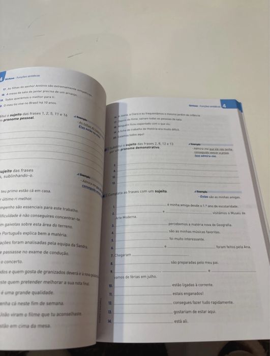 Livro de preparação de gramática para o exame de 9° ano de português