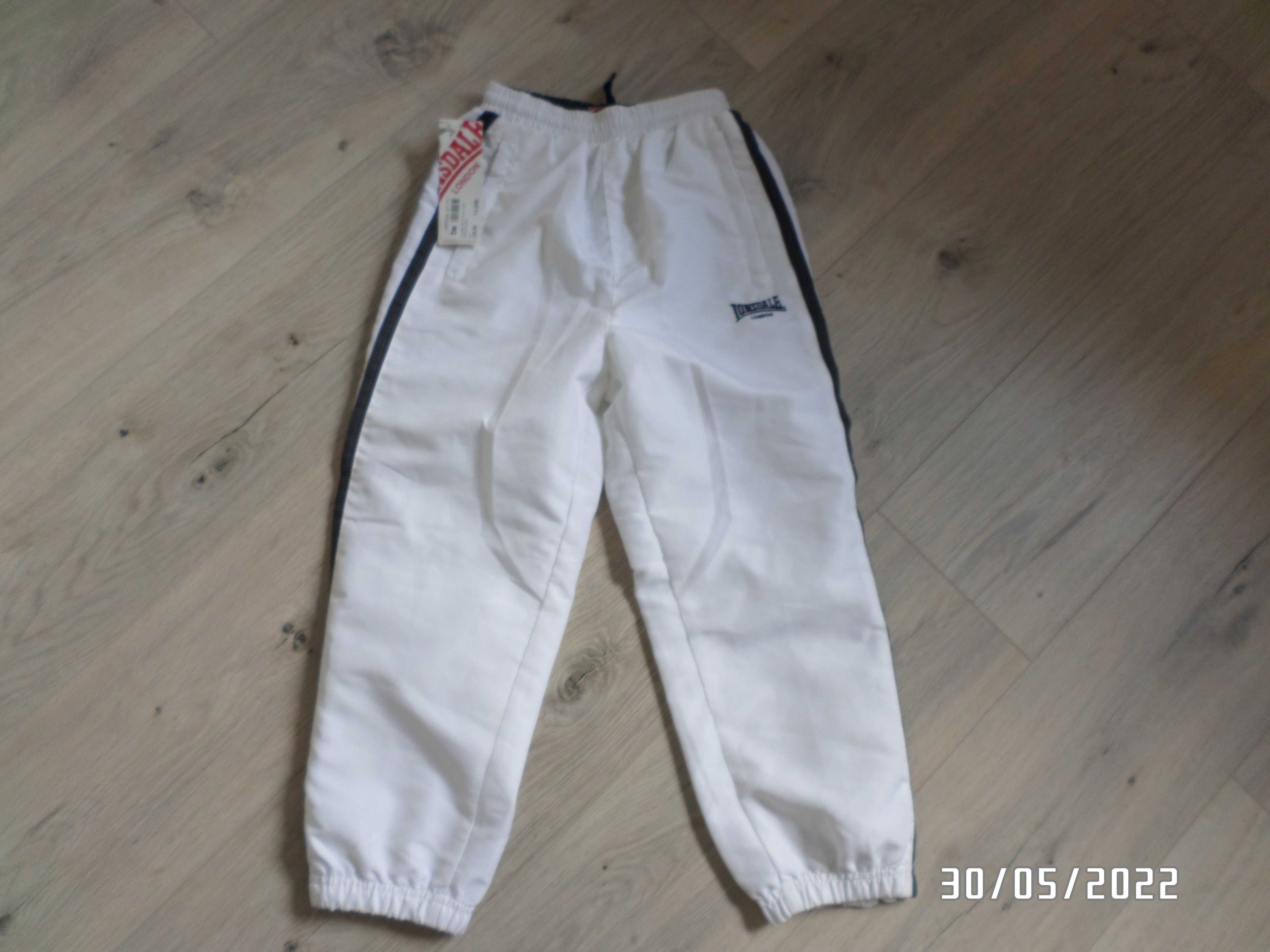 firmowe spodnie dres -LONSDALE-7-8 lat