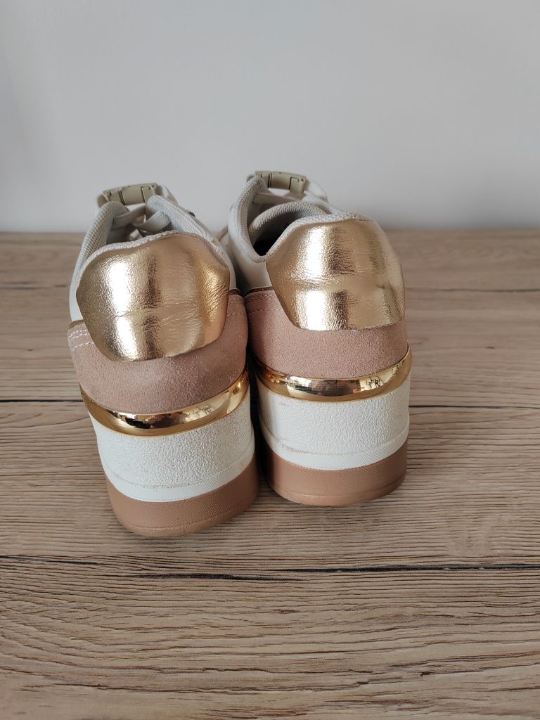 Sneakersy damskie firmy Filippo, skórzane, rozmiar 38, wkładka 24cm