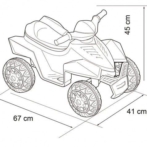 Іграшковий квадроцикл FEBER RACY 6V