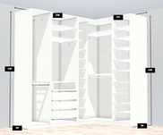 Roupeiro closet PAX CANTO Ikea