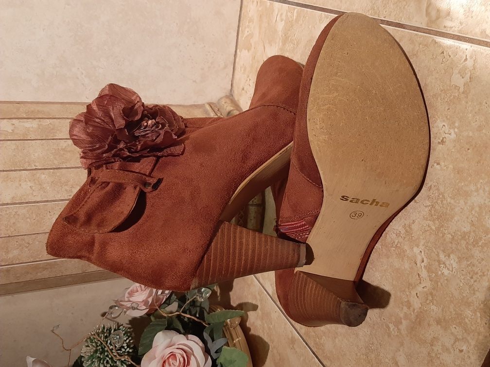 Botki Sacha camel 39