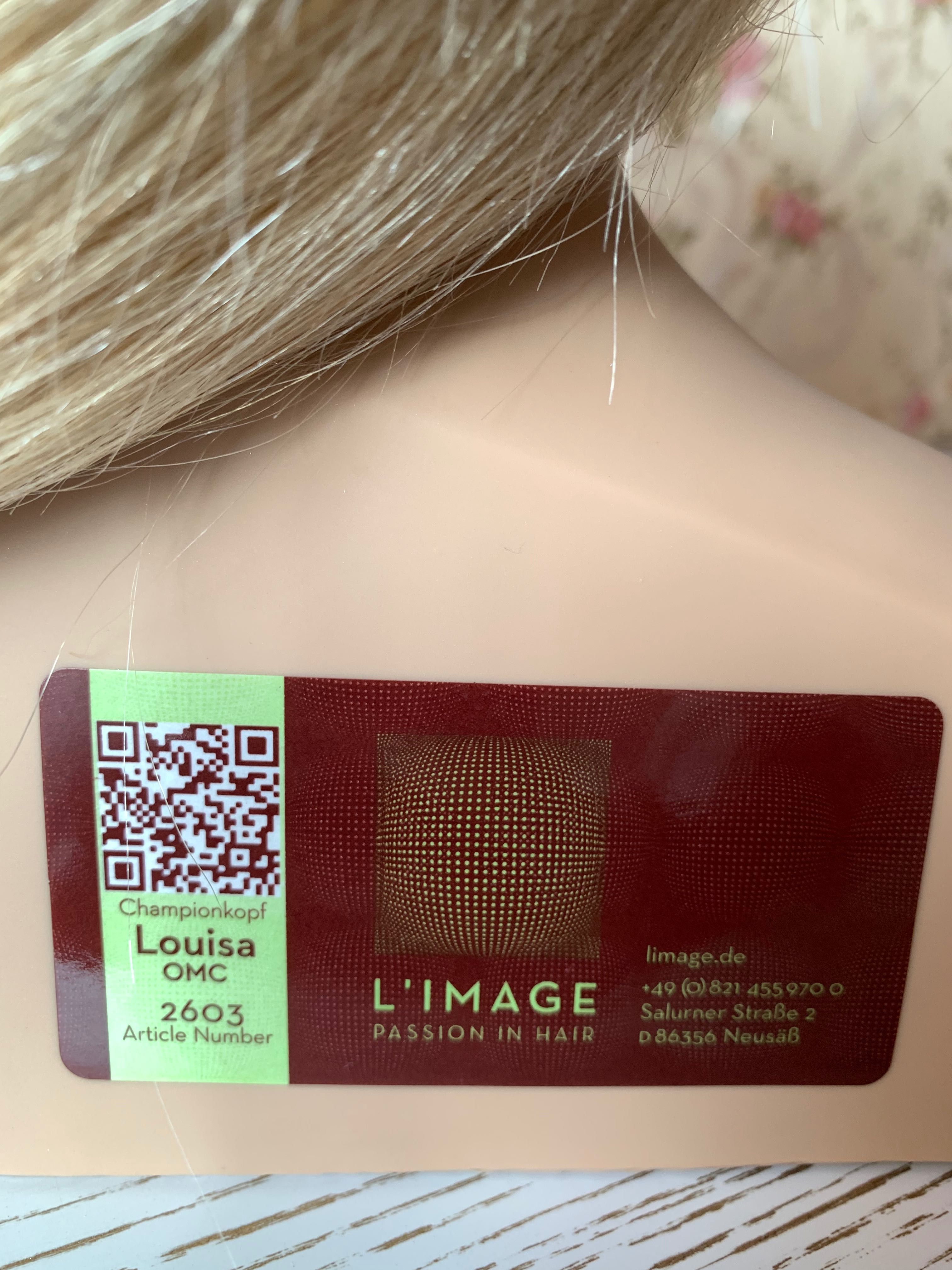 Голова манекен Limage новая, для причёсок, натуральные славян волосы.