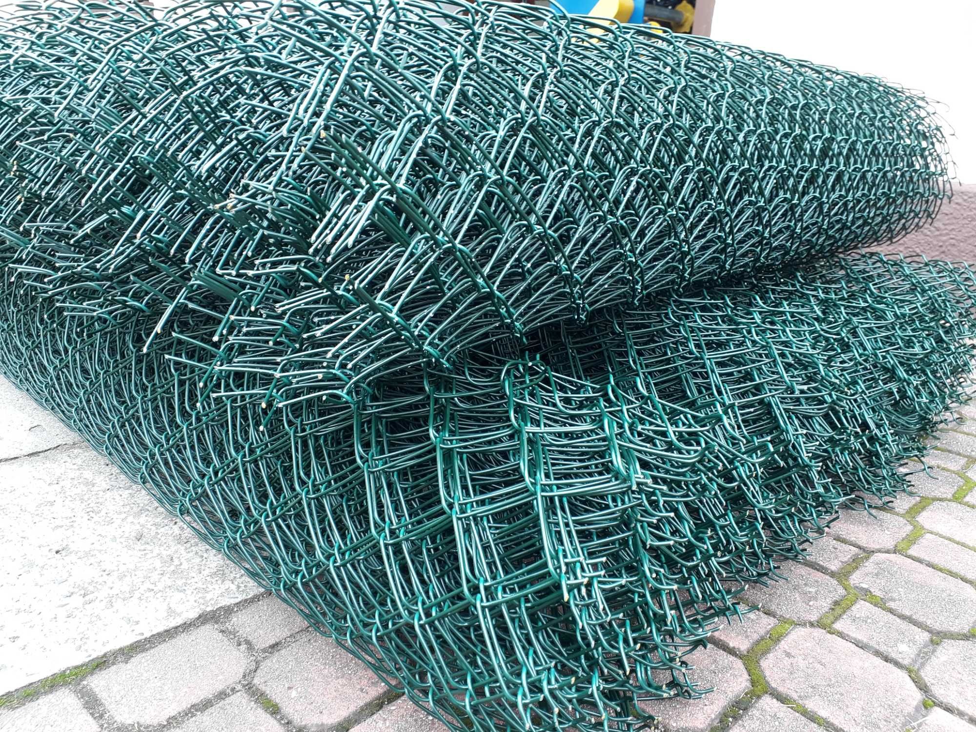 Siatka ogrodzeniowa! MOCNA GRUBA SIATKA ocynk+pcv 2/3.1mm 1.5m - 15 zł