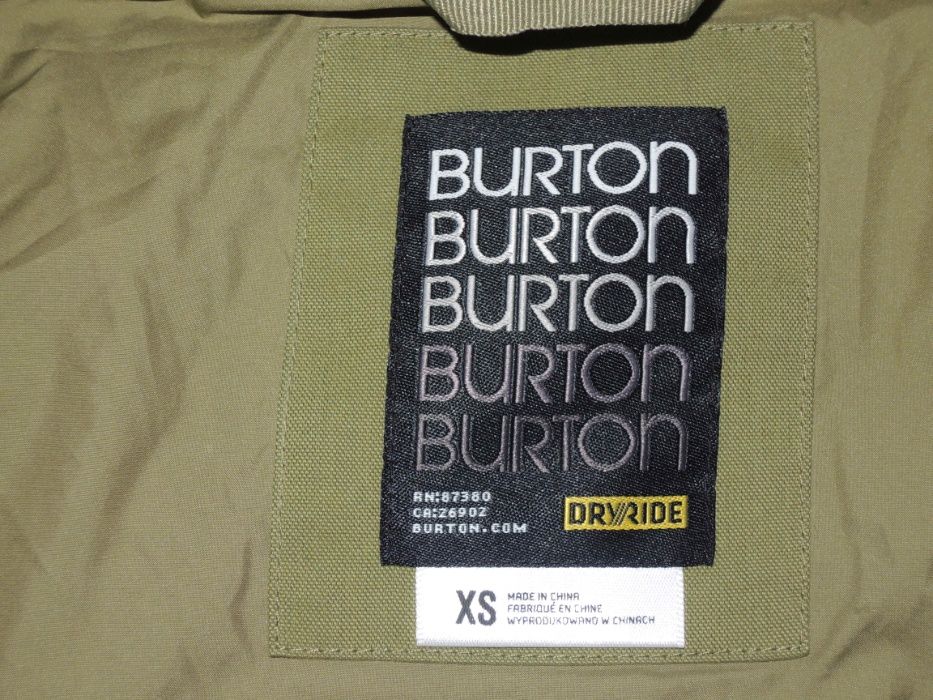 стильная мембранная зимняя куртка парка пальто Burton Dryride р.XS