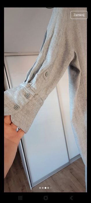 Sukienka koszulowa Zara S oversize