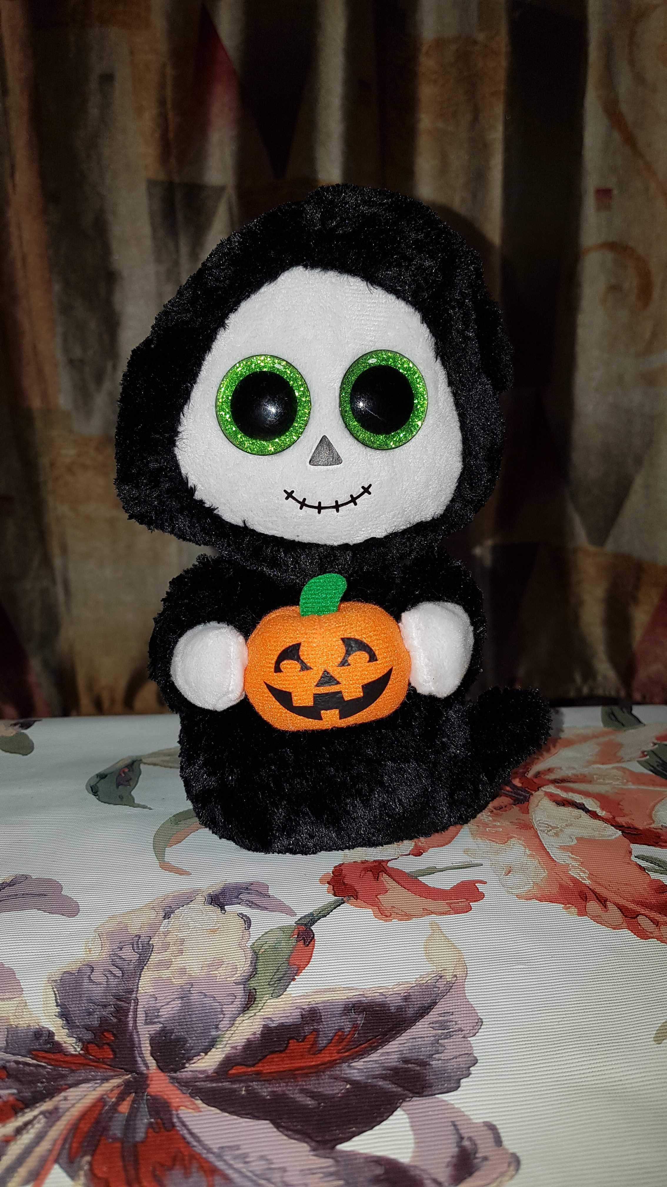 Ty Beanie Boos глазастик смерть, жнец с тыквой TREATS 15 см