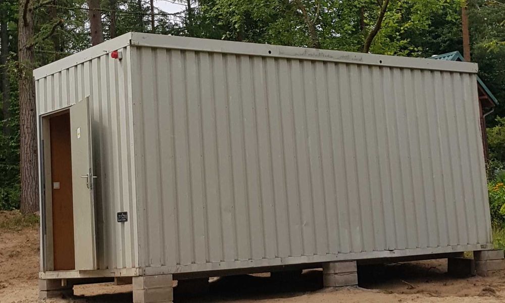 kontener biurowy, budowlany; domek na działkę