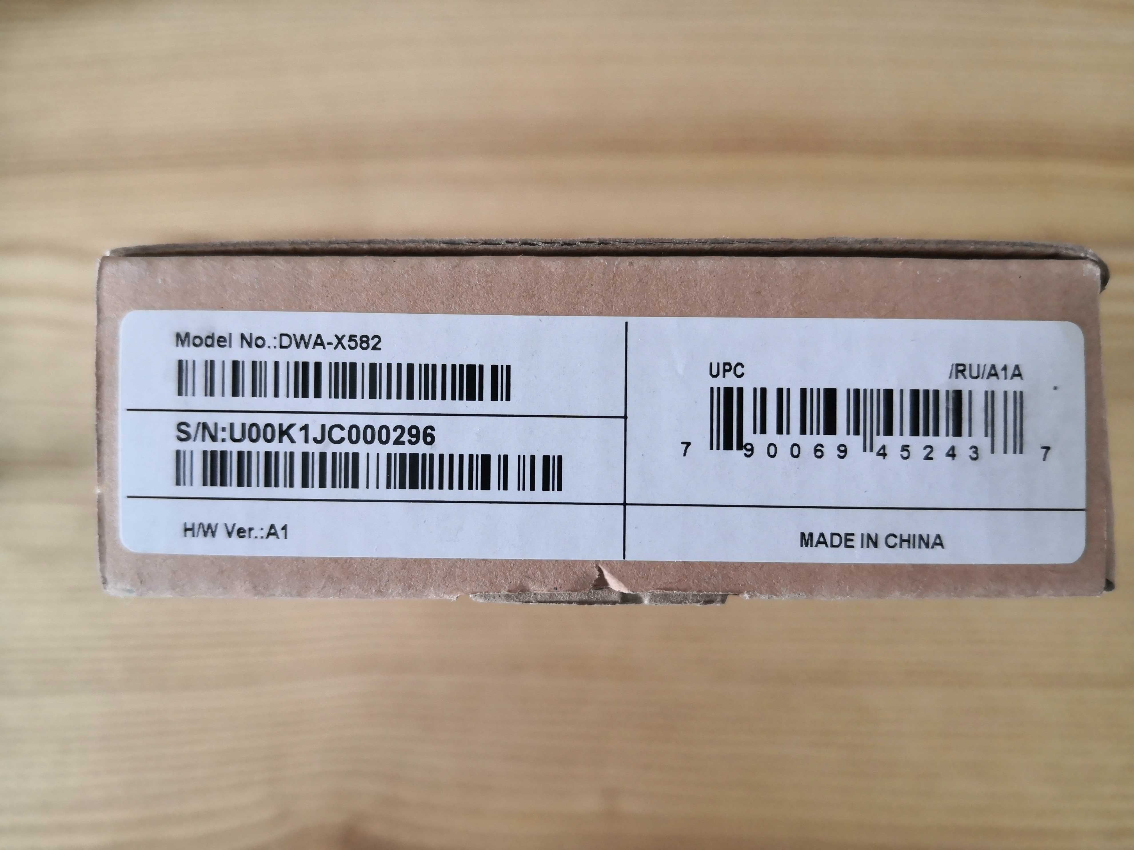 Wi-Fi-адаптер/bluetooth D-Link DWA-X582 AX3000 PCI Express