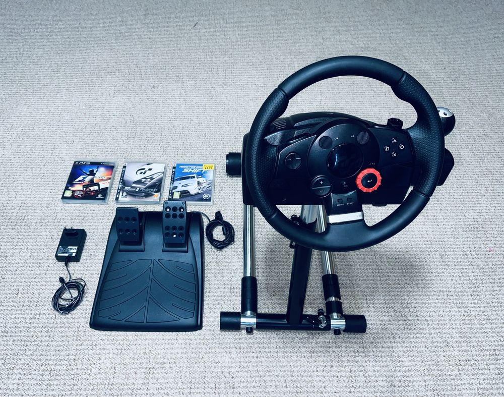 Driving Force GT -  Кермо - Руль - PlayStation - PS3 - PC - Стійка